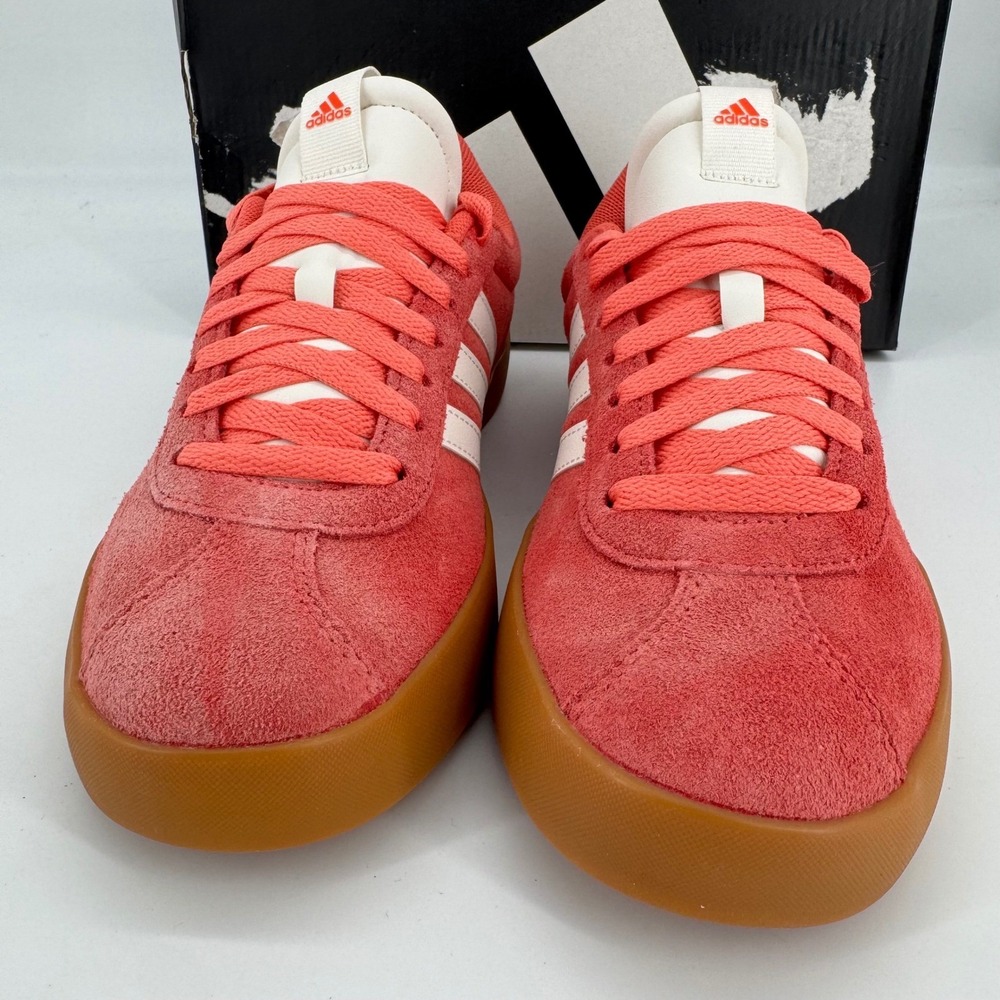 Adidas VL Court 3.0 Pink Suede Gum Sole Low Top Sneakers JP5327 Womens 6.5 - Picture 6 of 9